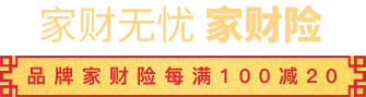 家财无忧  品牌家财险每满100减20